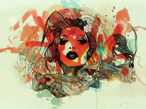 MOMENTI Авторский художественный принт Crazy home paintings Gi-021