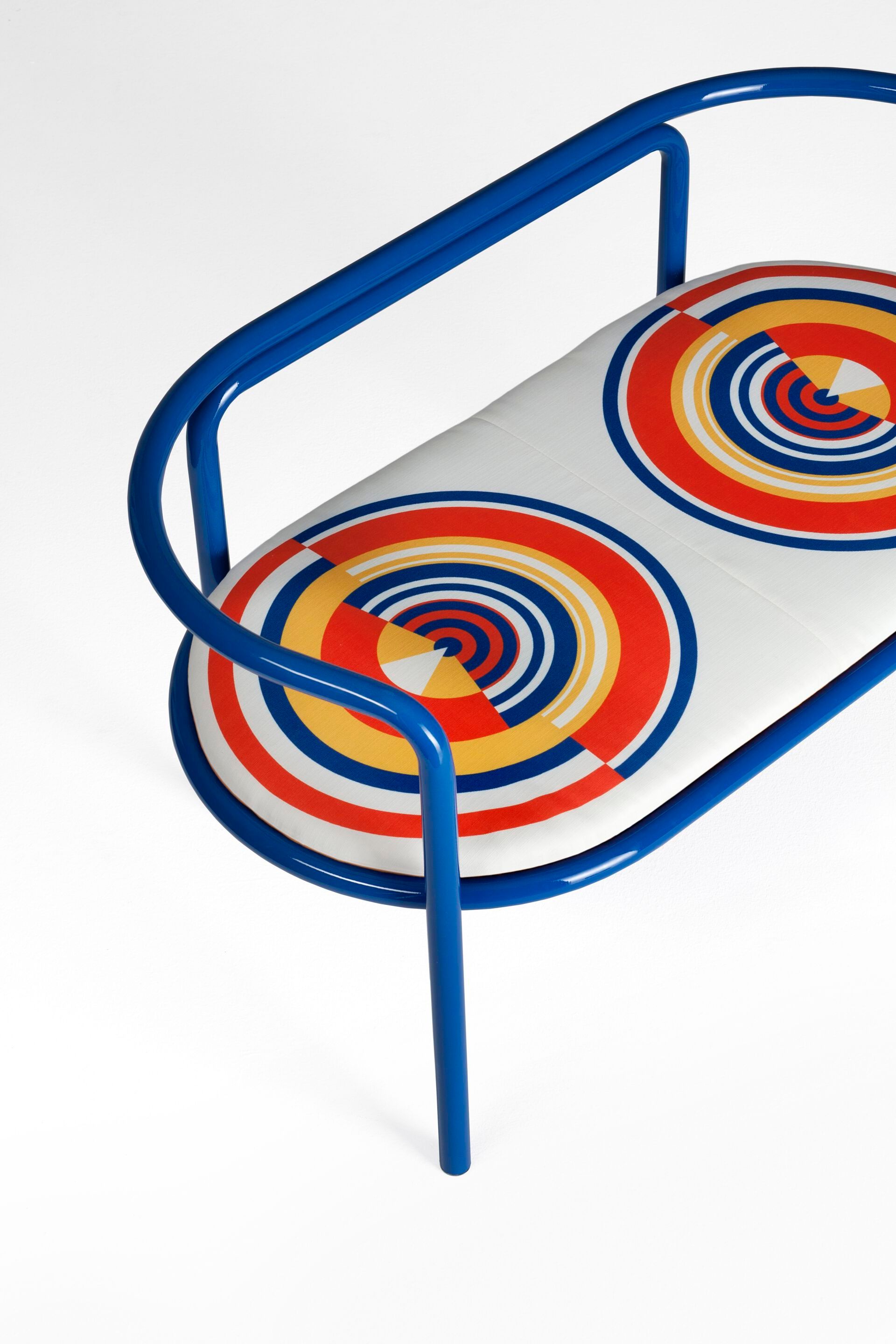 Стальная садовая скамейка с порошковым покрытием со спинкой Exteta Locus Solus ARCH-00137745 - Вид №6