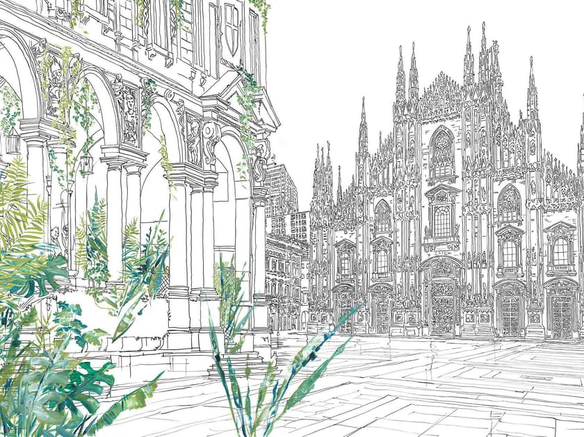 Панорамные обои с пейзажами Tecnografica коллекции произведений искусства ARCH-00037325