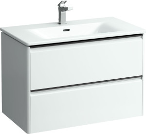 H8617052631041 Тумба с раковиной 800 мм, 2 ящика, включает в комплект органайзер LAUFEN PRO