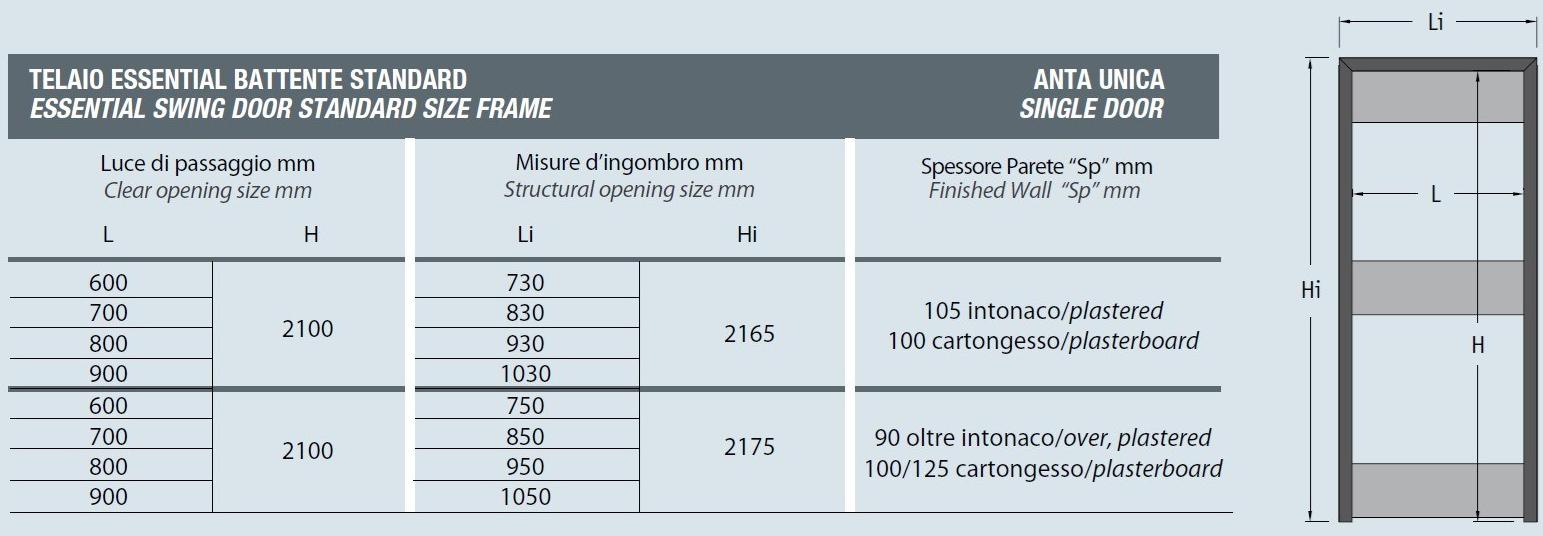 Scrigno Распашная дверь заподлицо со стеной Essential sun-id-1403997 - Вид №11