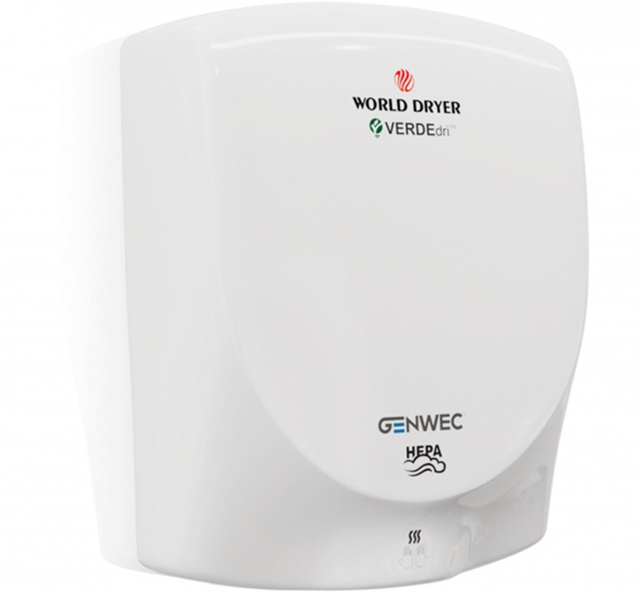 GW01 14 03 00 Genwec Сушилка для рук Wecflow белая эпоксидная сталь 
