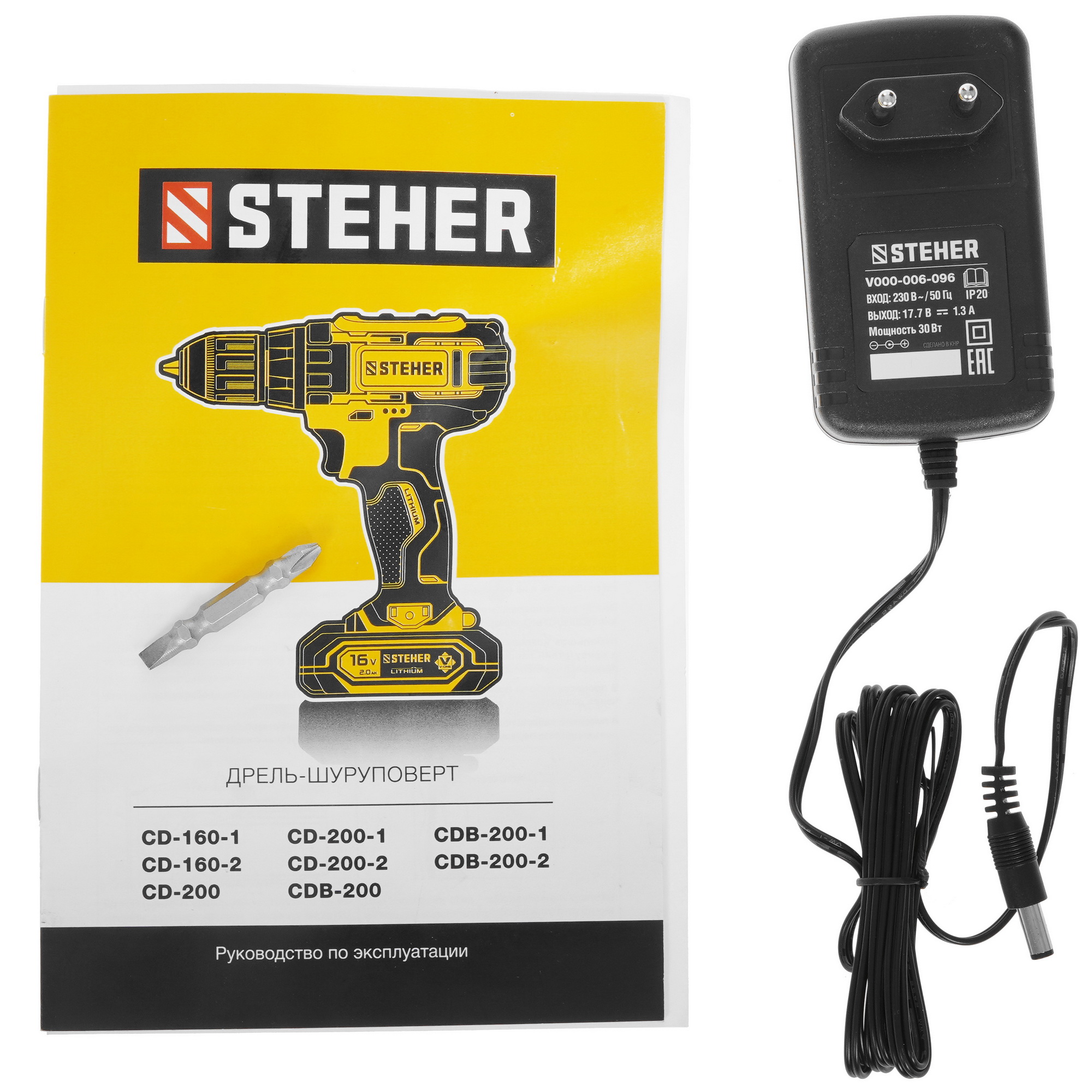 Дрель-шуруповерт STEHER CD-160-1 9927690 STDN-0057218 - Вид №5