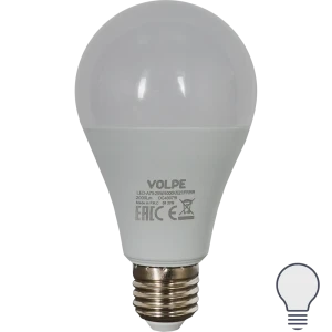 Лампа светодиодная Volpe Norma E27 220 В 25 Вт груша 2000 лм, белый свет