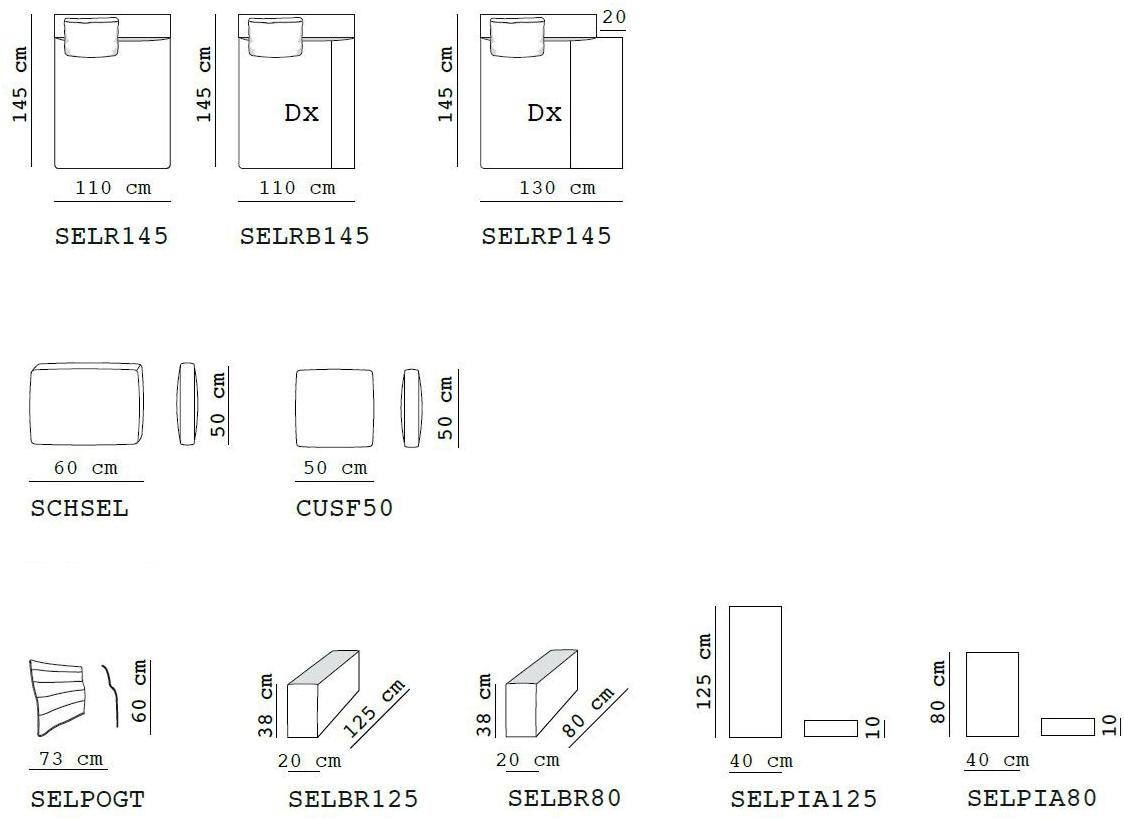 Flexstyle Диван из ткани с шезлонгом sun-id-1359619 - Вид №3