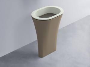 AMLA65-PM+AMPILO-FN+AMCOLO-AN Раковина Amedeo Ovale отдельностоящая cielo Enjoy + Amedeo