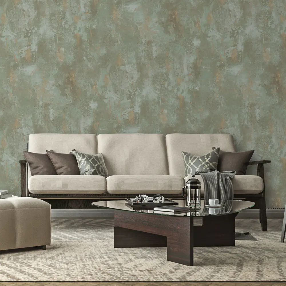 Обои флизелиновые Inspire Albert зелёные 0.53 м Sage 5 STLM-2025597 - Вид №3