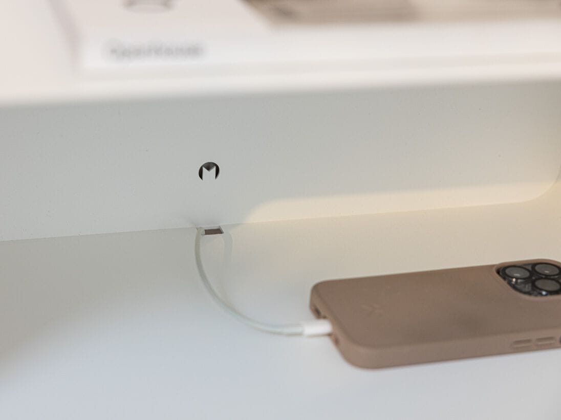 Стальная подвесная прикроватная тумбочка с порошковым покрытием Metallbude NELIO ARCH-00123617 - Вид №12