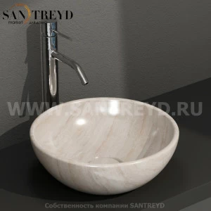 LAT41SB Накладная раковина на столешницу  круглая Ceramica Globo