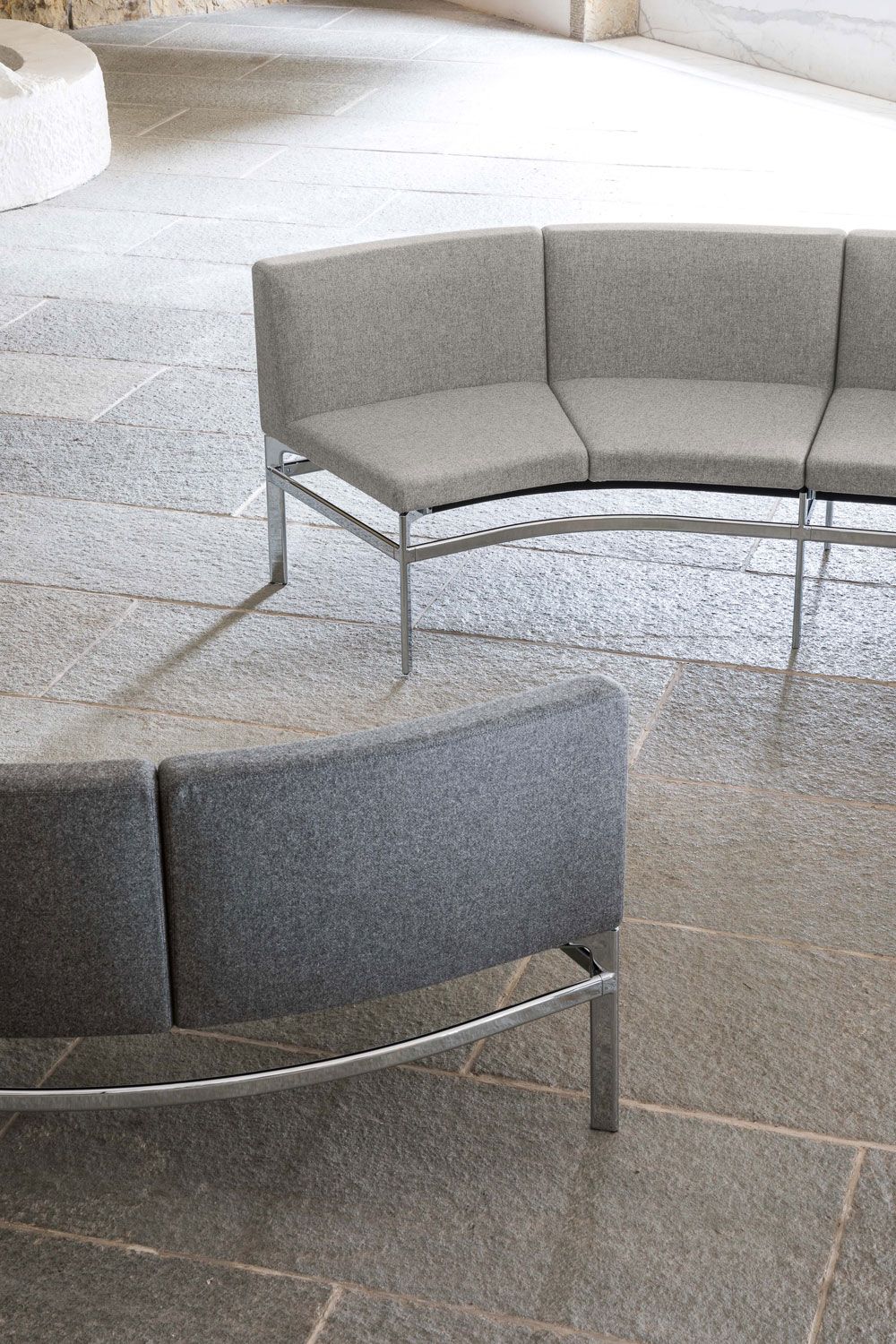 Изогнутый диван из ткани Luxy мост ARCH-00097552 - Вид №2