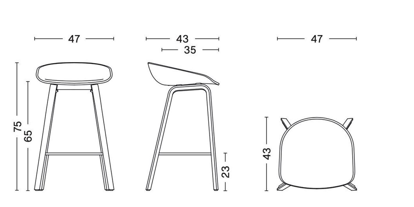 Полипропиленовый стул In Stock Hay ARCH-00126691 - Вид №2