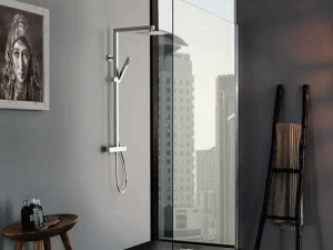 Remer Rubinetterie Термостатическая душевая стойка с душевой лейкой Q-elegance St 32 s7ds56s