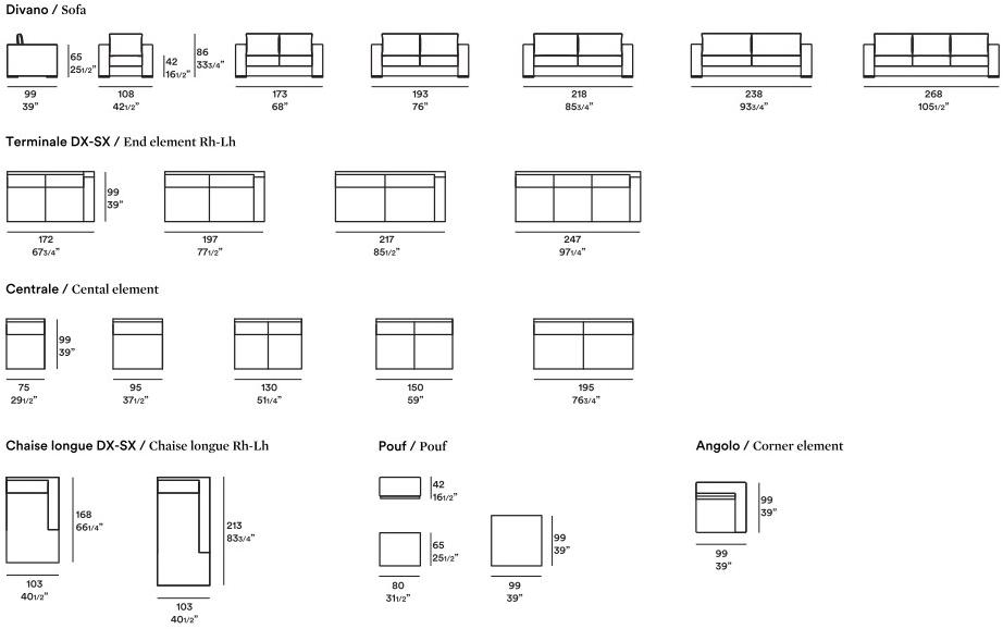 JESSE Диван из ткани с шезлонгом Alfred sun-id-1410637 - Вид №1