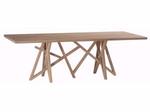 Прямоугольный обеденный стол из дуба