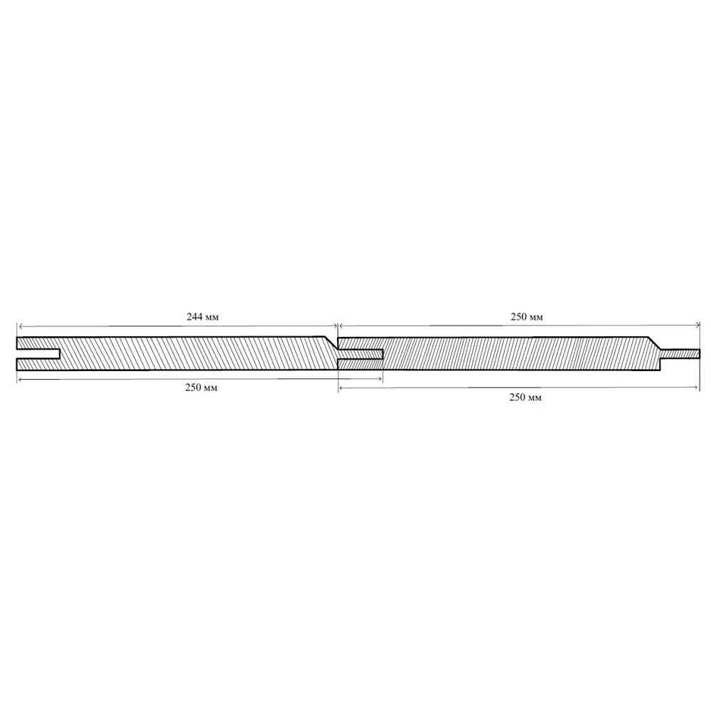Стеновая панель МДФ Дуб Аризона 2600x250x6 мм 0.65 м² 85486265 STLM-2101790 DEKOR PANEL  - Вид №4