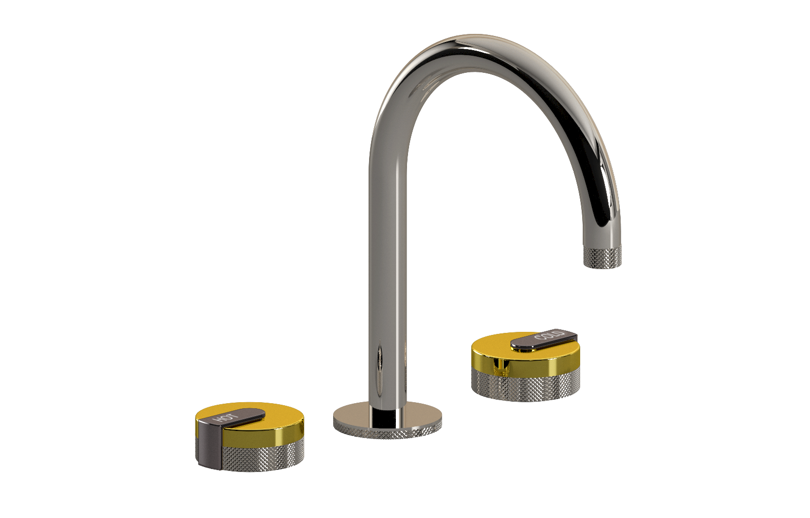 E-11512-R1PB-L1OX-PN Смеситель для умывальника на 3 отвертия GRAFF MOD+