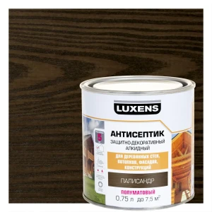 Антисептик Luxens для защиты дерева с эффектом палисандра 0.75 л 89345673