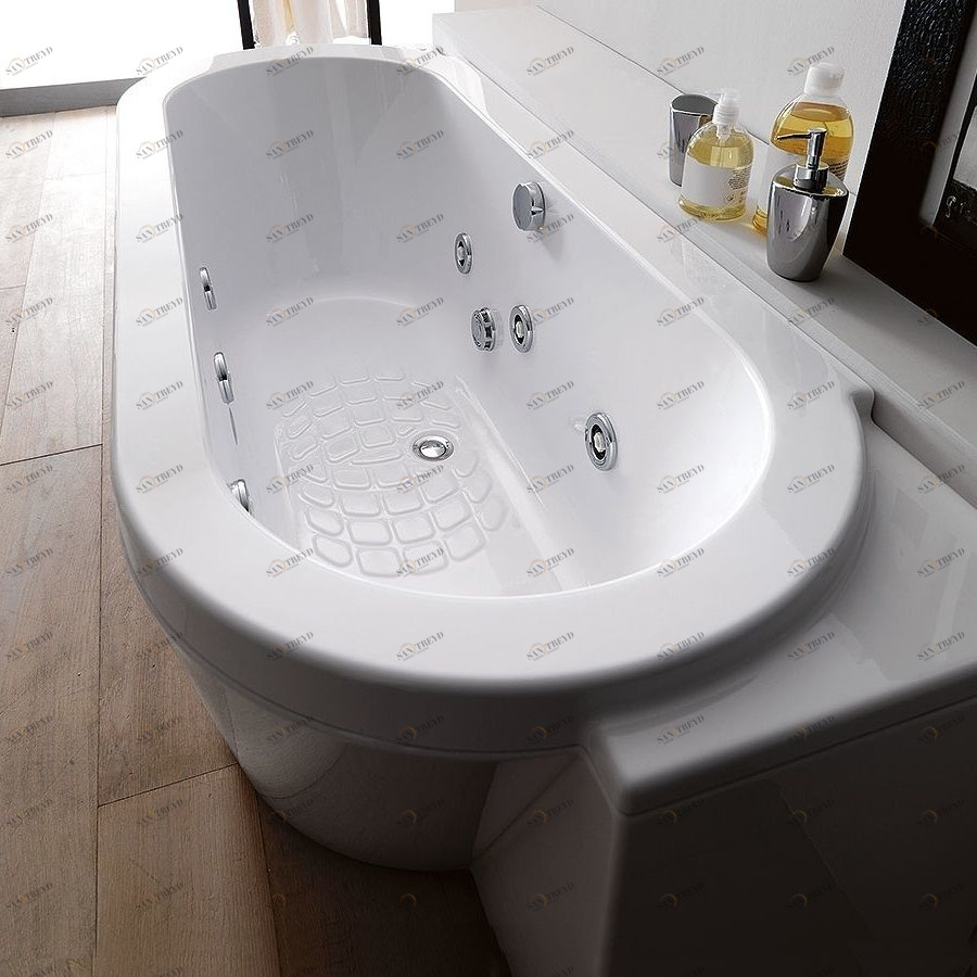 Ванна пристенная с гидроаэромассажем и дезинфекцией V818A Gruppo treesse Playa