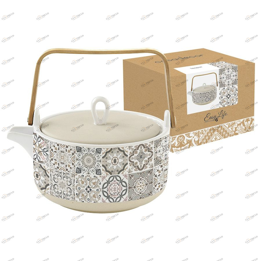 ELR1658CADG Чайник заварной Фарфоровый Easy Life Италия 