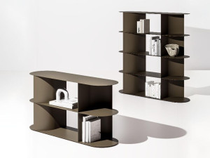 Книжный шкаф из окрашенного металла