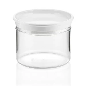 Банка пластиковая для сыпучих продуктов 500 мл белая Forme casa GUZZINI  00-3871057 Белый;прозрачный