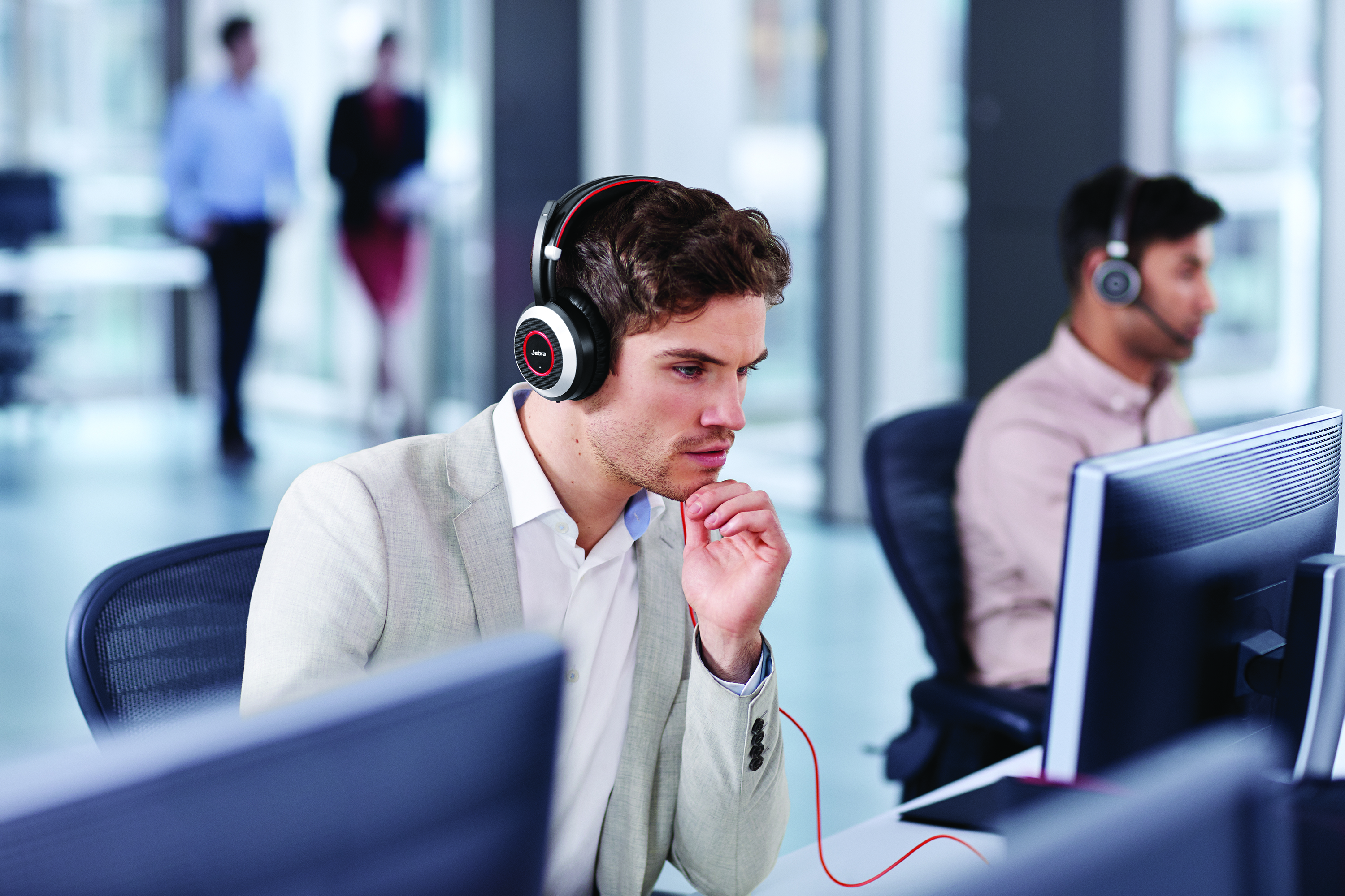 7599-832-199 evolve 75 stereo ms, charging stand & link 370 Jabra Santreyd  - Вид №30