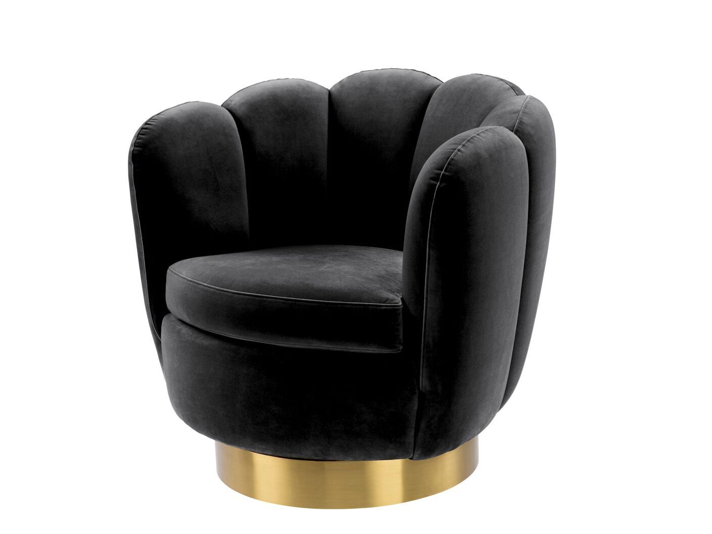 Бархатное вращающееся кресло Eichholtz MIRAGE ARCH-00070605 - Вид №1