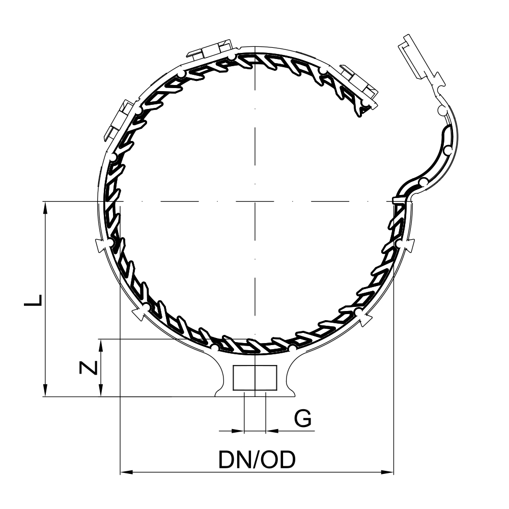 01851 Хомуты и крепежные элементы Tece  - Вид №1