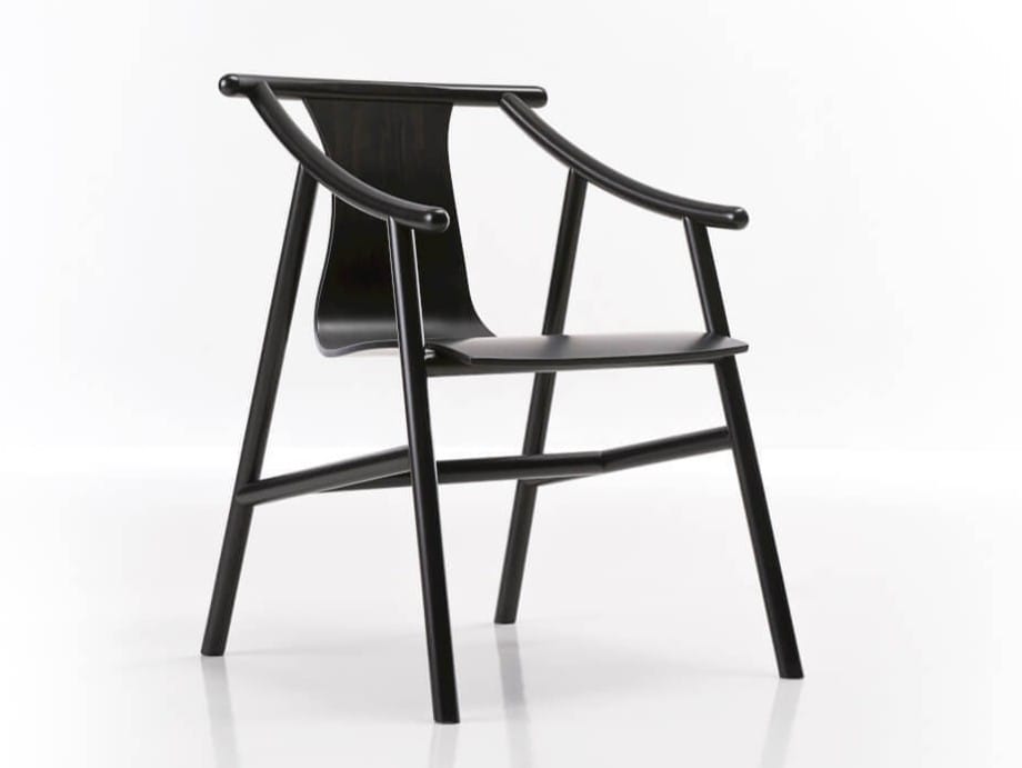 Стул из бука с подлокотниками Wiener GTV Design Magistretti ARCH-00015349 - Вид №3