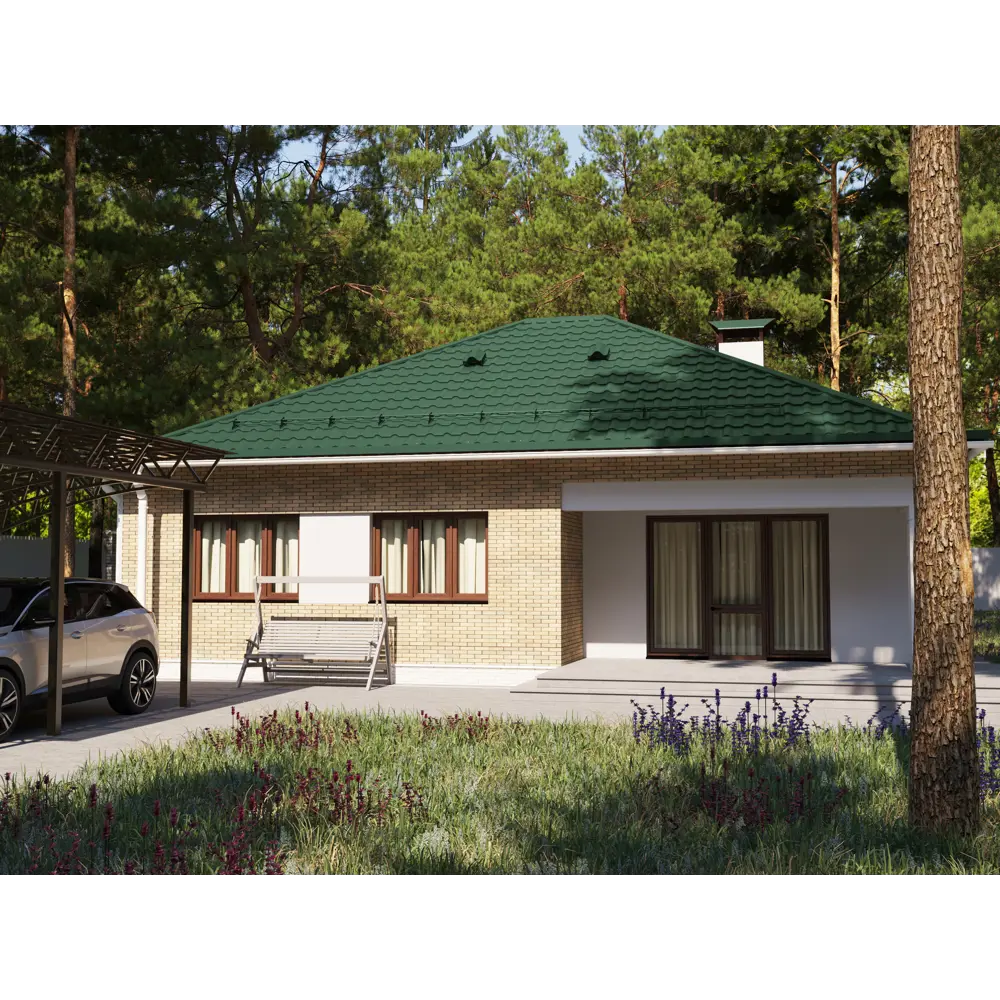 Профиль волновой 0.45 мм 2200x1180 мм RAL 6005 зеленый Santreyd STLM-2136779 - Вид №2