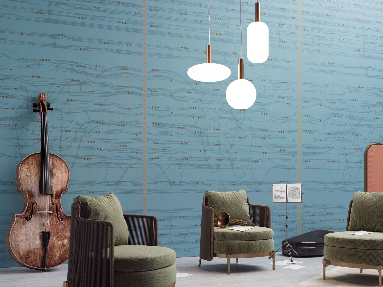 Обои с рисунком Tecnografica коллекции произведений искусства ARCH-00068977