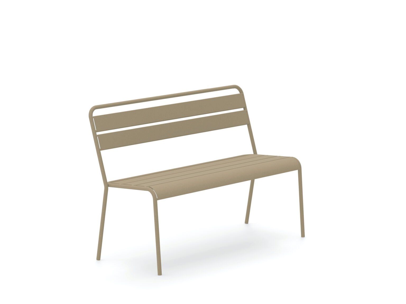 Металлическая штабелируемая садовая скамейка со спинкой Vermobil ARCH-00126375 - Вид №4