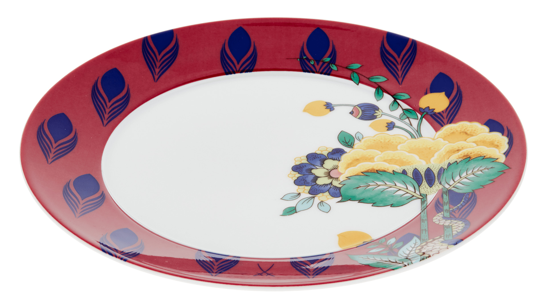 10669611 Meissen Набор тарелок закусочных Meissen "Коллаж. Мистический сад" 22см, 6шт Фарфор  - Вид №2