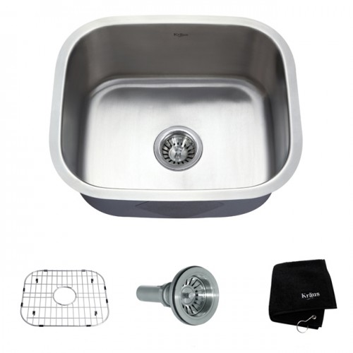 KBU12 Мойка кухонная прямоугольная Krausru  - Вид №5