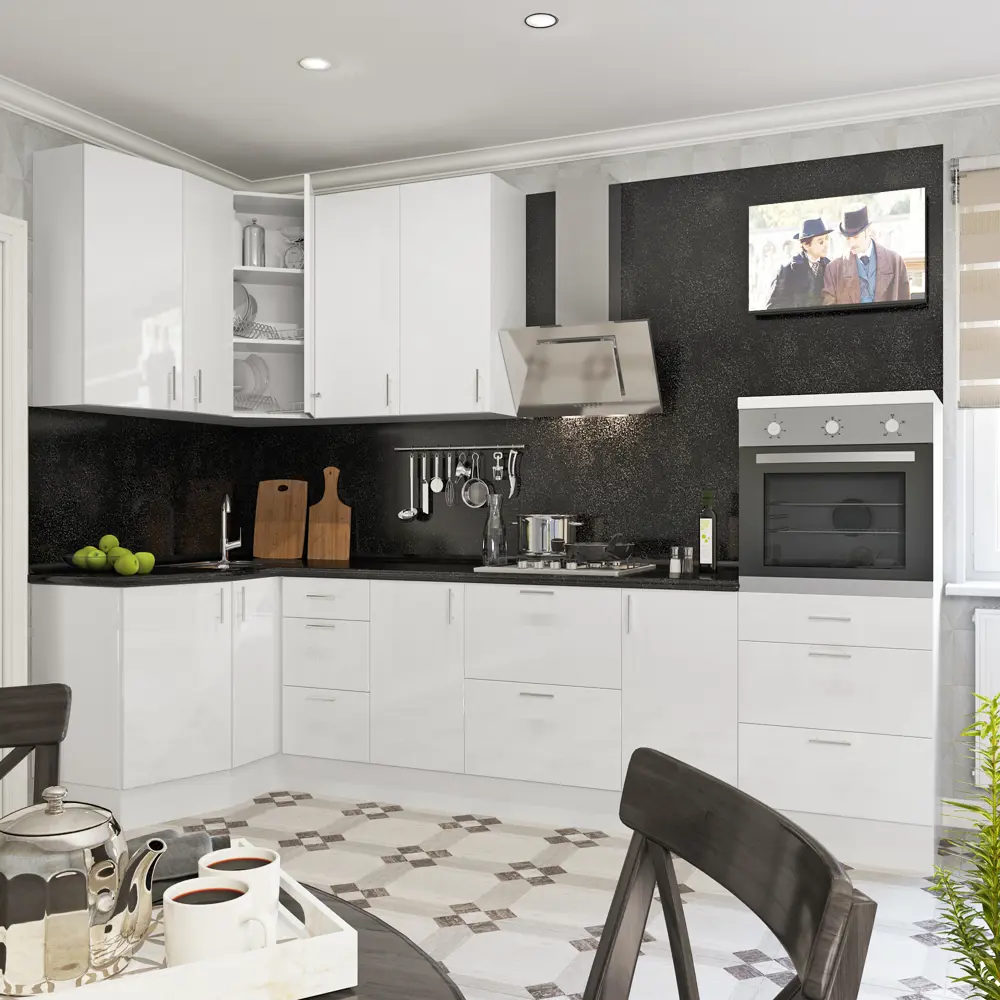 Двери для шкафа Delinia Айс 60x15 см ЛДСП цвет белый 3 шт STLM-2148069 - Вид №2