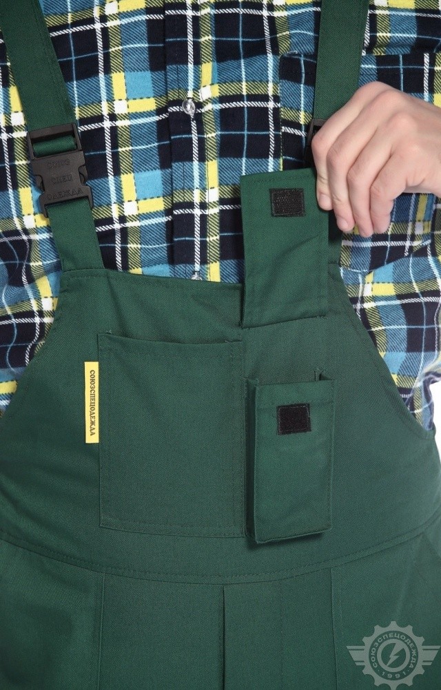 5022583 Полукомбинезон "Эксперт-2" зеленый  Летняя спецодежда  размер 40-42/158-164  - Вид №6