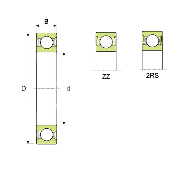 IS2347 Подшипник 623-ZZ (пром. уп.) ISKRA  - Вид №1