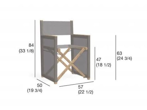 Складной садовый стул режиссера RODA Orson ARCH-00007567 - Вид №10