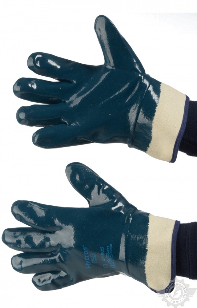 61240 Перчатки-краги ActivArmr® Hycron® 27-805 с полным нитриловым покрытием Ansell  Средства защиты рук  размер 9 