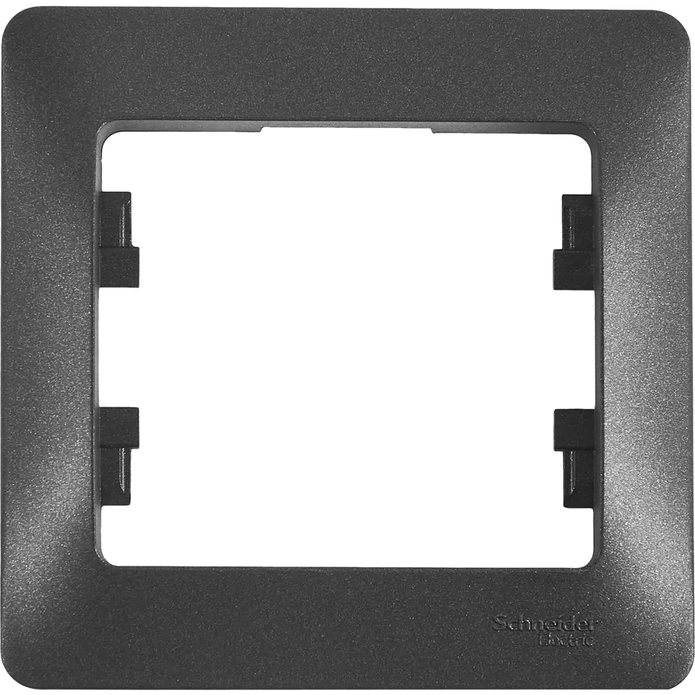 Рамка Schneider Electric Glossa для розеток и выключателей - антрацит 86710215 STLM-0070820