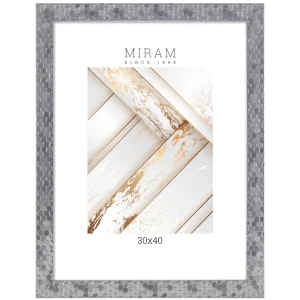 Рамка для фото Мирам 30x40 см серебристая современная 89422783