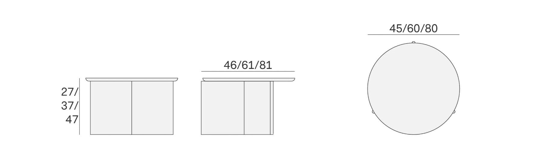Круглый журнальный столик Novamobili BALANCE ARCH-00011878 - Вид №3