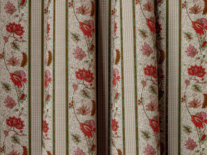 Хлопчатобумажная ткань с цветочным рисунком