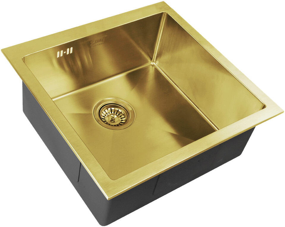 Мойка кухонная ZorG Inox R SZR-44 BRONZE из нержавеющей стали, бронза