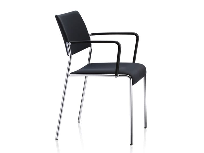 Штабелируемый тканевый стул с подлокотниками Brunner Linos ARCH-00016621