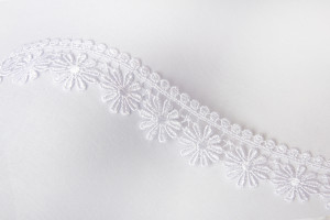 3033 Гипюр 35 мм в пакете Турция белый Gamma