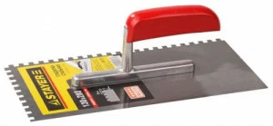 Гладилка стальная 130х280мм зуб 4х4 серия MASTER с деревянной ручкой Stayer