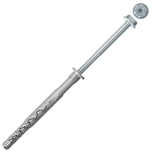 Дюбель-шуруп фасадный грибовидный для полнотелых материалов Fischer SXRL FUS, 8x160 мм, нейлон/сталь, 50 шт.