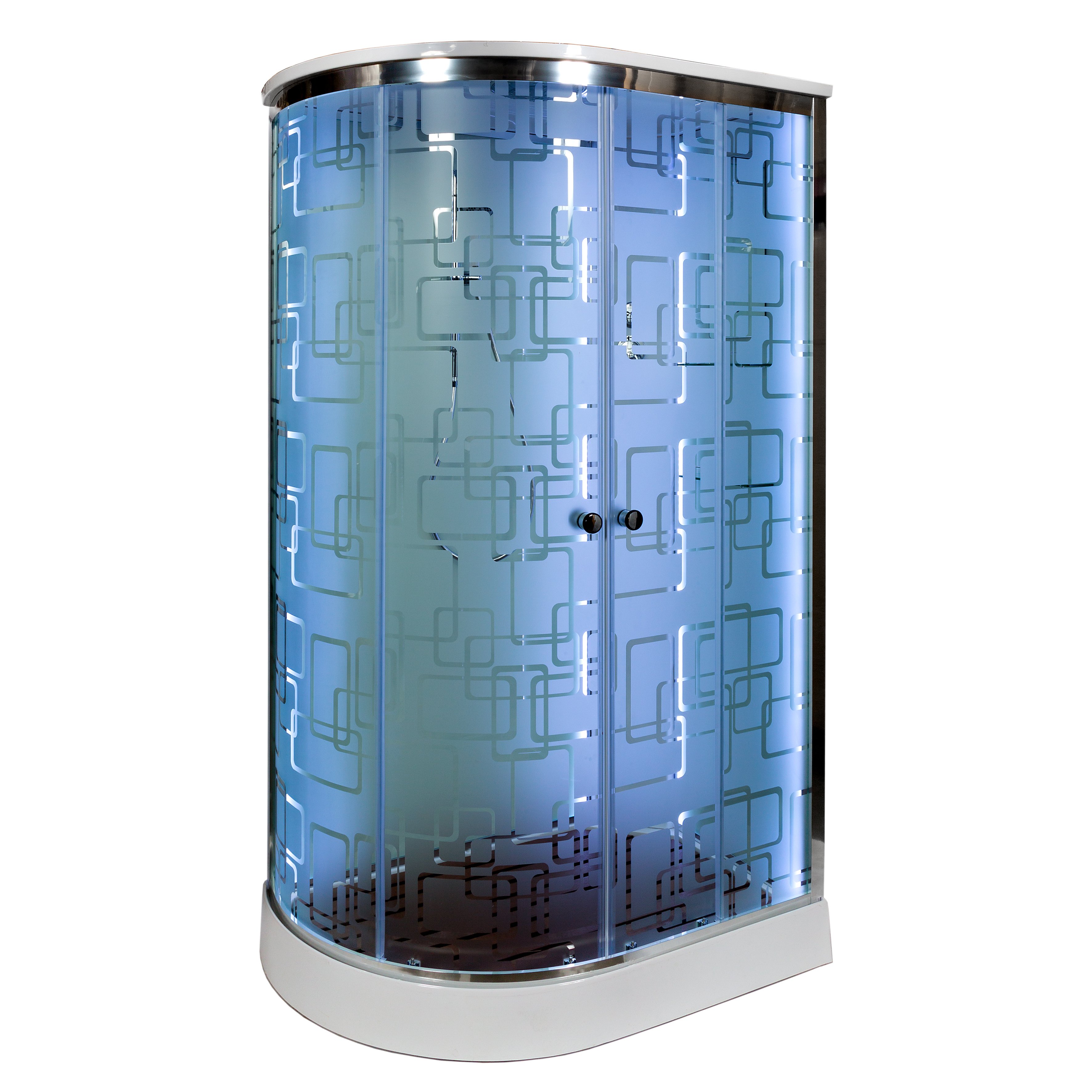 ЕМ4512 R с электрикой (эл.) Душевая кабина DETO Серия EM ЕМ1511 RLED с гм. - Вид №2