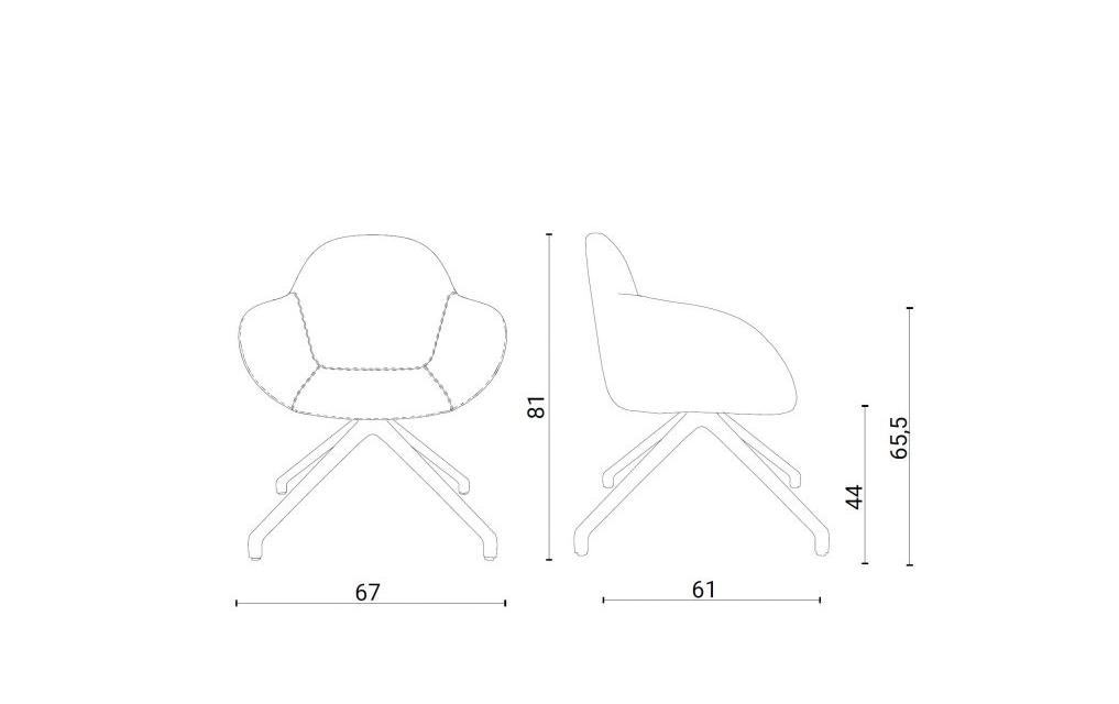 Ozzio Italia Мягкое вращающееся кресло  S460  - Вид №5
